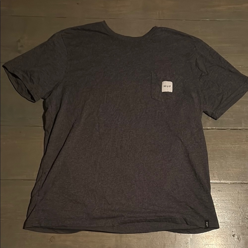 HUF Gray Short Sleeve Tee Casual Comfort